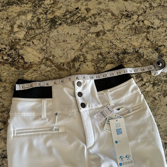 Roxy Rising High Ski Pant - White - Sz Large - Picture 4 of 9